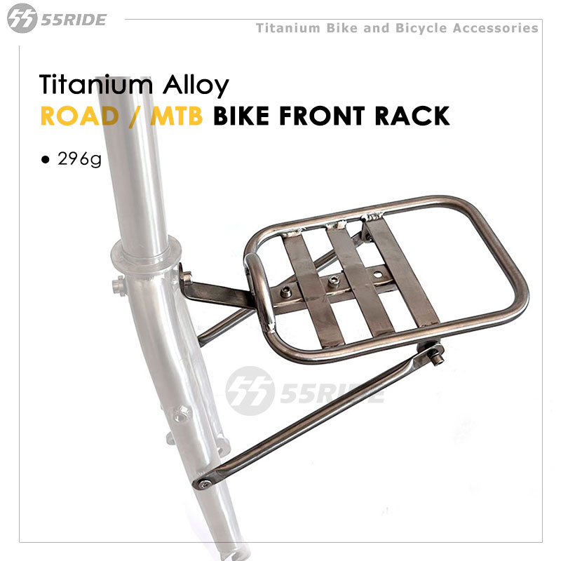 Cycling Gear Shelf - 55RIDE Titanium Alloy Bike Front Rack