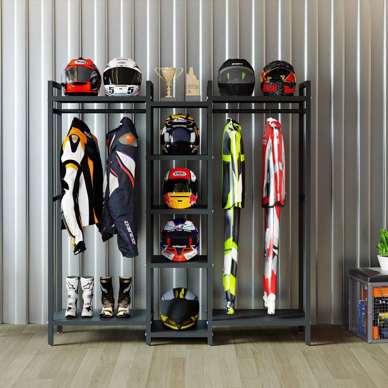 Cycling Gear Rack - Helmet, cycling clothing rack, motorcycle equipment