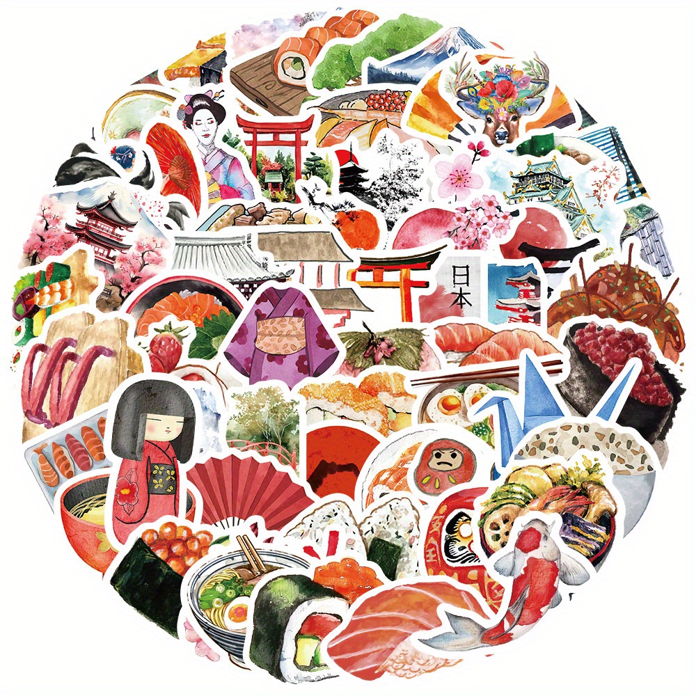 64pcs Watercolor Japan Travel  - Cycling Gear Japan のレビューと価格
