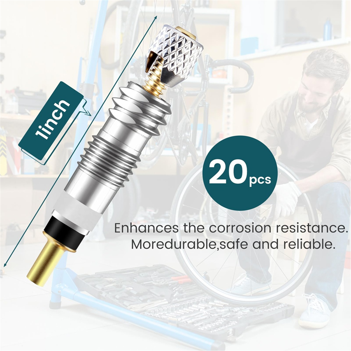 AA25 20Pcs Professional Brass  - Road Bike Tire のレビューと価格