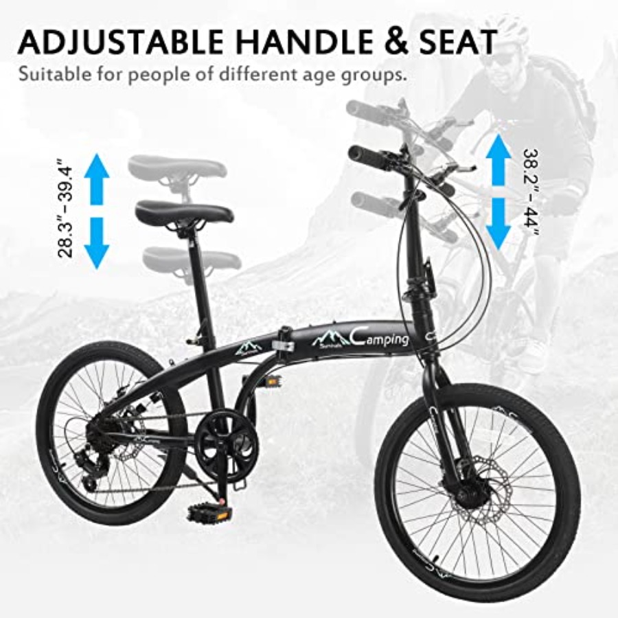 20 Inch Folding Bike 7 Speed F - Carbon Bike Frame のレビューと価格