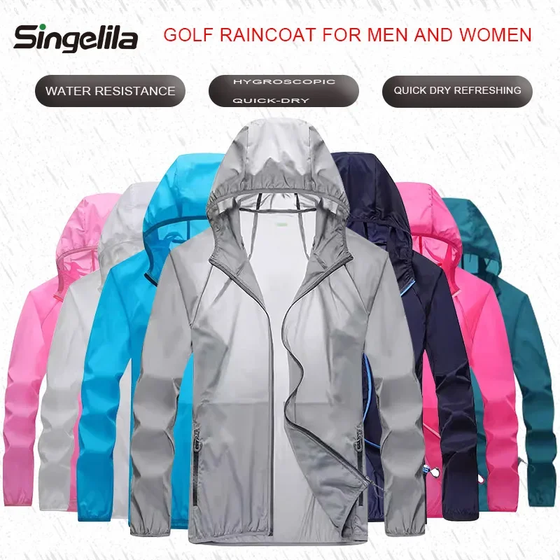 Golf Raincoat Lightweight Jack - Cycling Gear For Men のレビューと価格