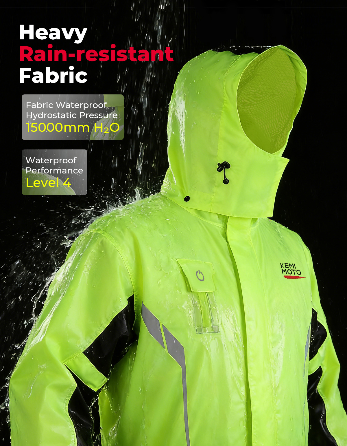 KEMIMOTO Unisex Waterproof Rai - Cycling Gear Jacket のレビューと価格