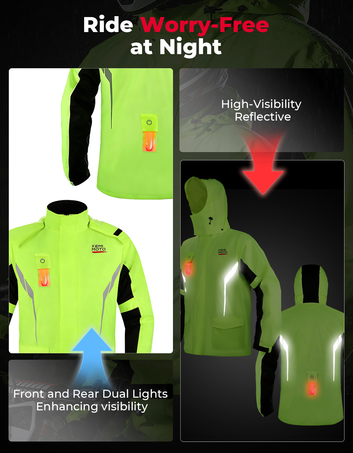 KEMIMOTO Unisex Waterproof Rai - Cycling Gear Jacket のレビューと価格