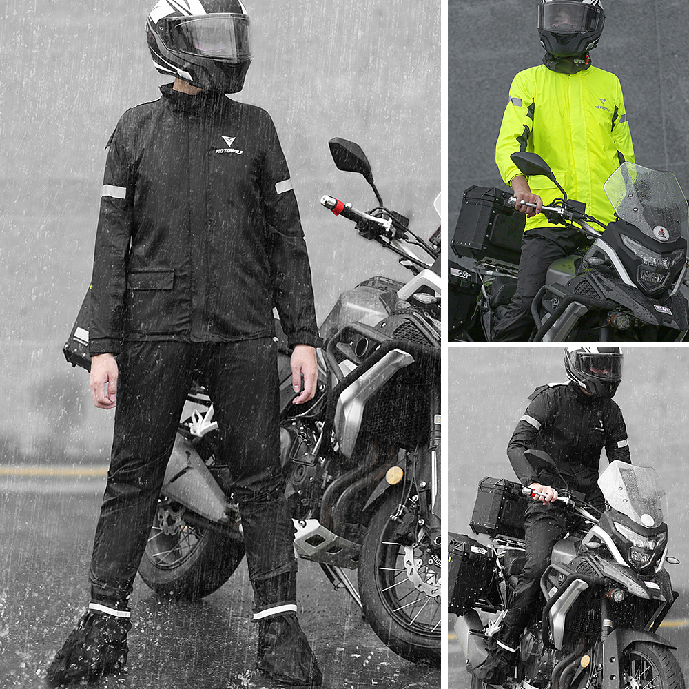Men Motorcycle Rain Suit Outdo - Cycling Gear Jacket のレビューと価格