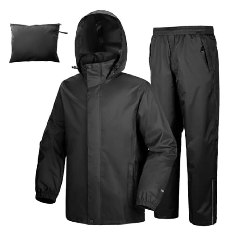 Men's Rain Suit Packable Water - Cycling Gear Jacket のレビューと価格