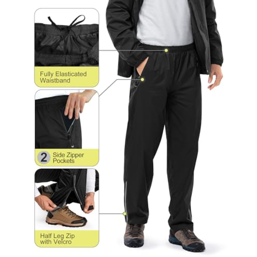 Men's Rain Suit Packable Water - Cycling Gear Jacket のレビューと価格