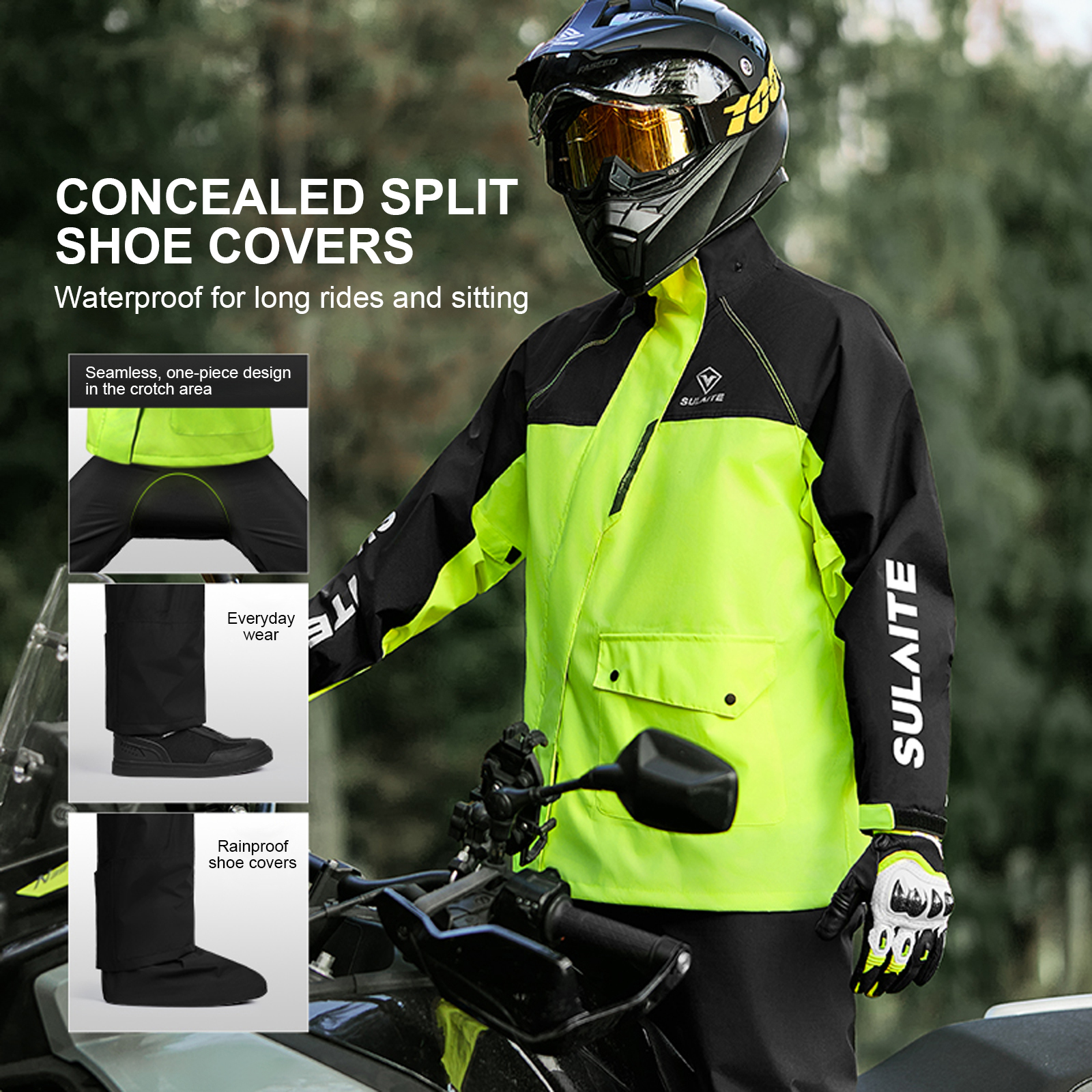 Motorcycle Rain Suit for Men & - Cycling Gear For Men のレビューと価格