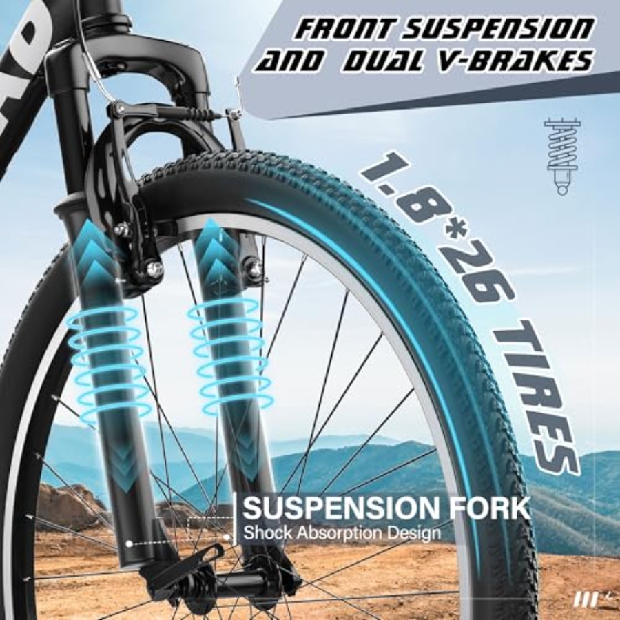 26 Mountain Bike for Urban Com - Carbon Bike Frame のレビューと価格