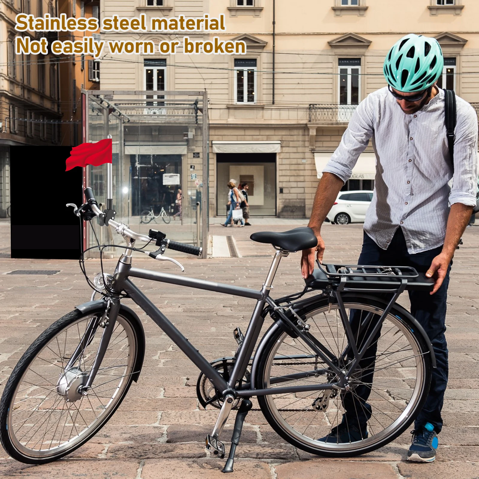 2Pcs Motorcycle Flagpole Unive - Cycling Gear Shelf のレビューと価格