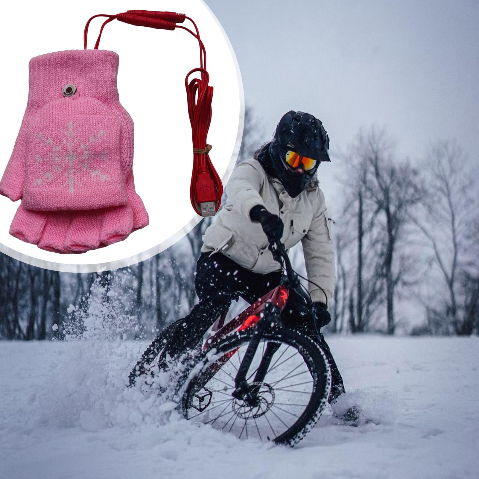 Heated Gloves Fingerless USB H - Cycling Gear For Cold Weather のレビューと価格