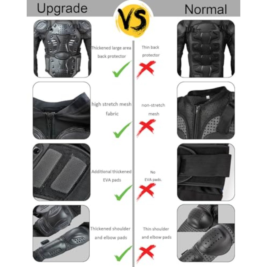 Motorcycle Jacket Armor Suit-D - Cycling Gear Jacket のレビューと価格