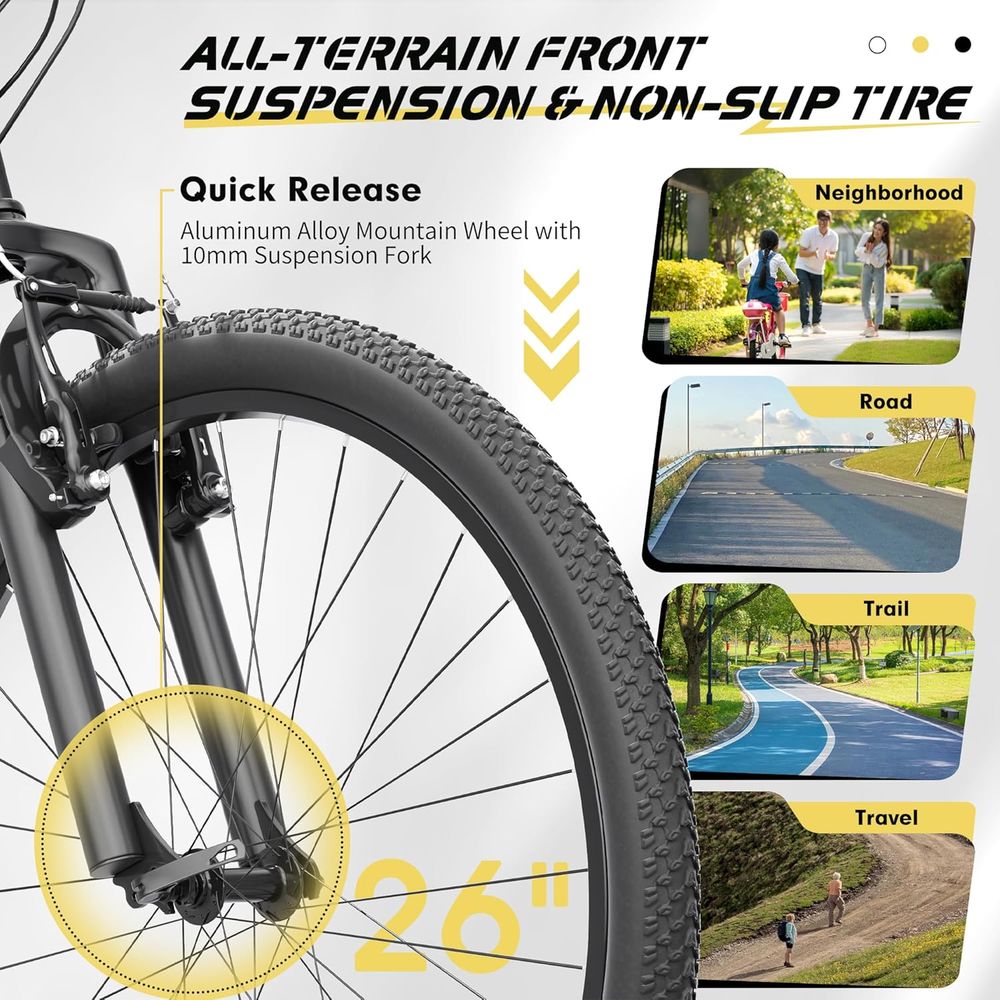 26 Inch 7-Speed Hardtail Mount - Carbon Bike Frame のレビューと価格