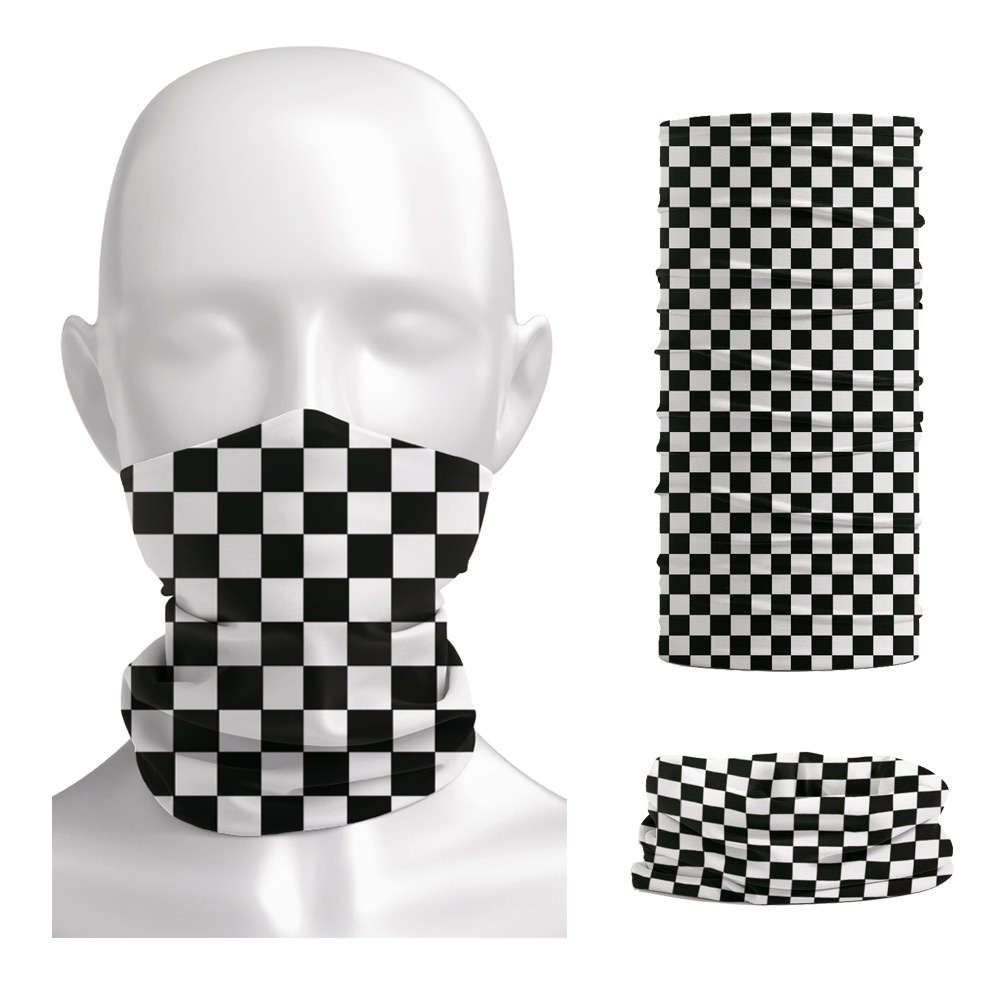 Checkered Ska Printed Headband - Cycling Gear For Men のレビューと価格