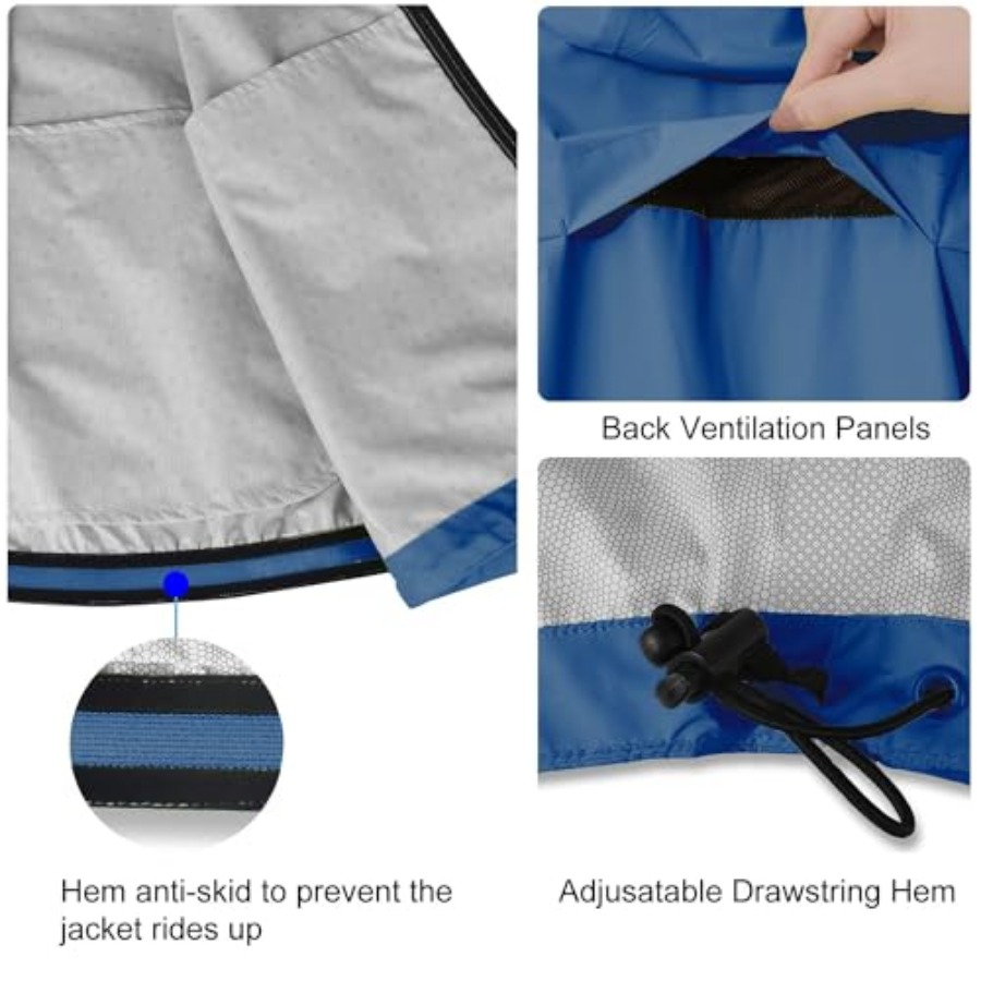 Men's Rain Jacket Waterproof W - Cycling Gear Jacket のレビューと価格